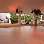 outdoor portable white dance floor