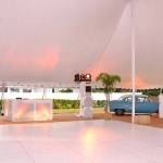 outdoor portable white dance floor