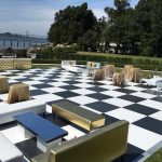 Outdoor-black-white-dance-floor-rental