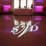 gobo on white dance floor