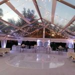 White Round Acrylic Dance Floor